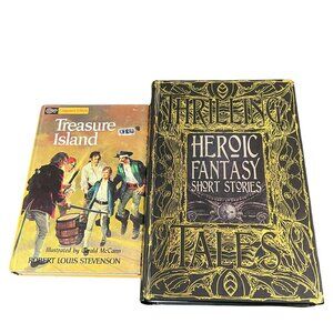 Hardcover Books Fantasy Short Stories And Companion Library Treasure Island